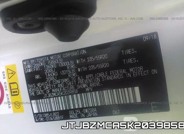 JTJBZMCA5K2039858 фото 10