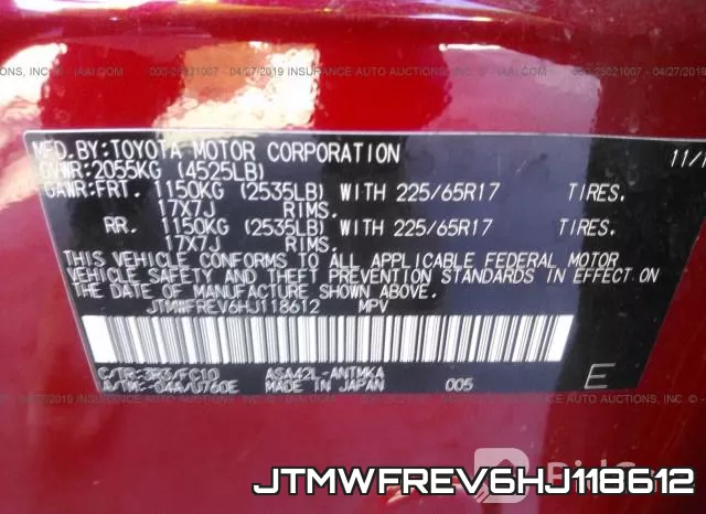 JTMWFREV6HJ118612 фото 10
