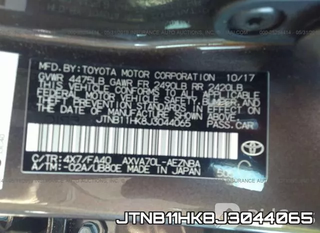 JTNB11HK8J3044065 фото 10