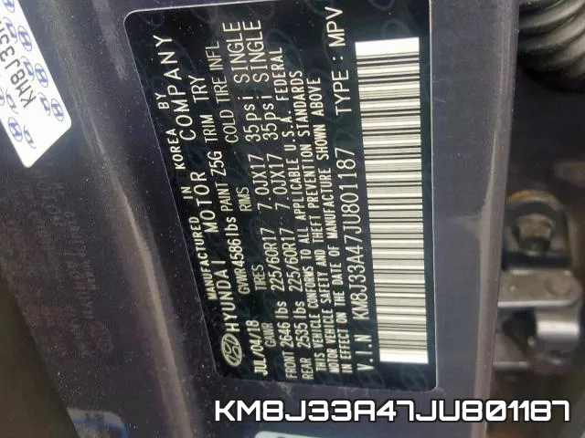 KM8J33A47JU801187 фото 2