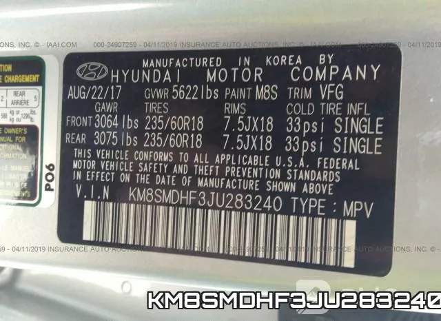 KM8SMDHF3JU283240 фото 10