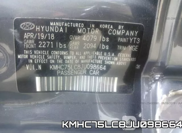 KMHC75LC8JU098664 фото 10