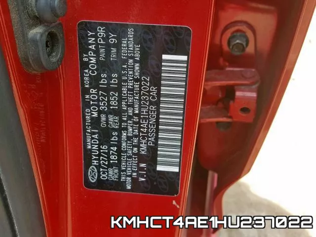 KMHCT4AE1HU237022 фото 2