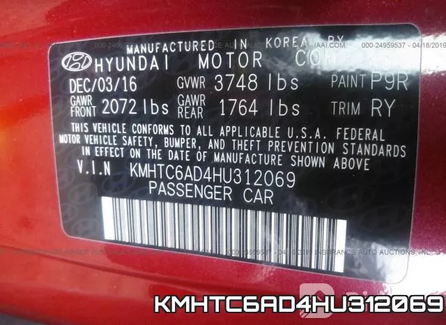 KMHTC6AD4HU312069 фото 10