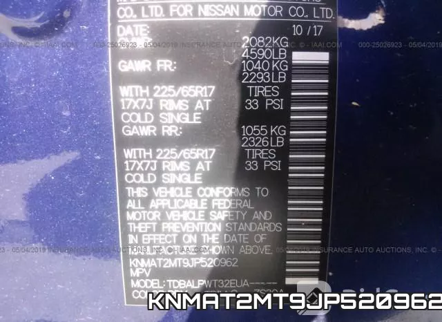 KNMAT2MT9JP520962 фото 10