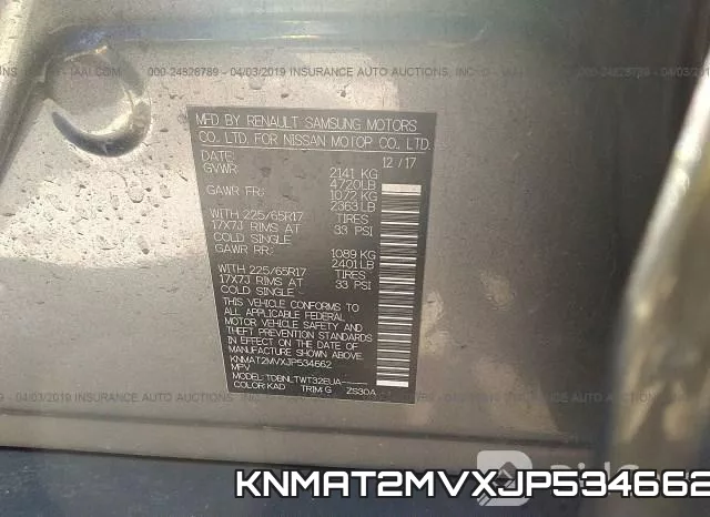 KNMAT2MVXJP534662 фото 10