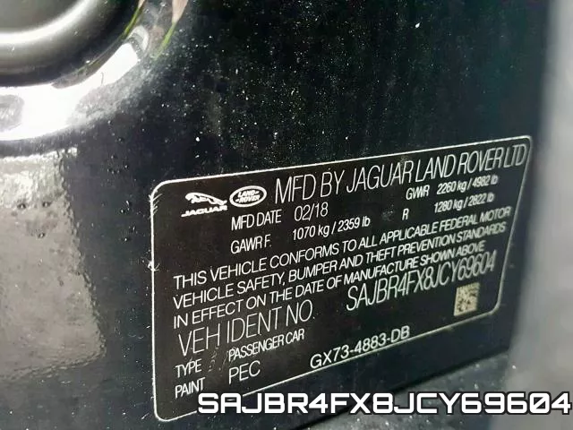 SAJBR4FX8JCY69604 фото 2