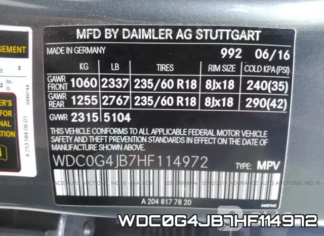 WDC0G4JB7HF114972 фото 10