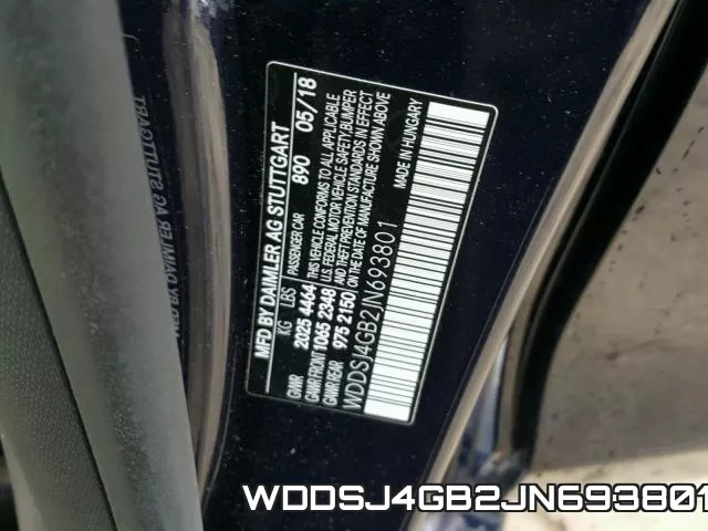 WDDSJ4GB2JN693801 фото 2
