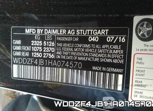 WDDZF4JB1HA074570 фото 9