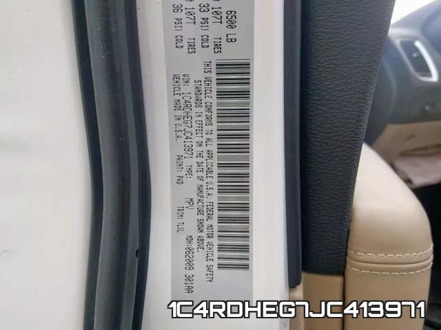 1C4RDHEG7JC413971 фото 2