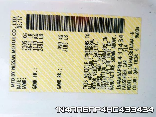 1N4AA6AP4HC433434 фото 2