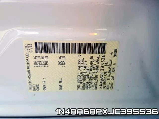 1N4AA6APXJC395536 фото 2