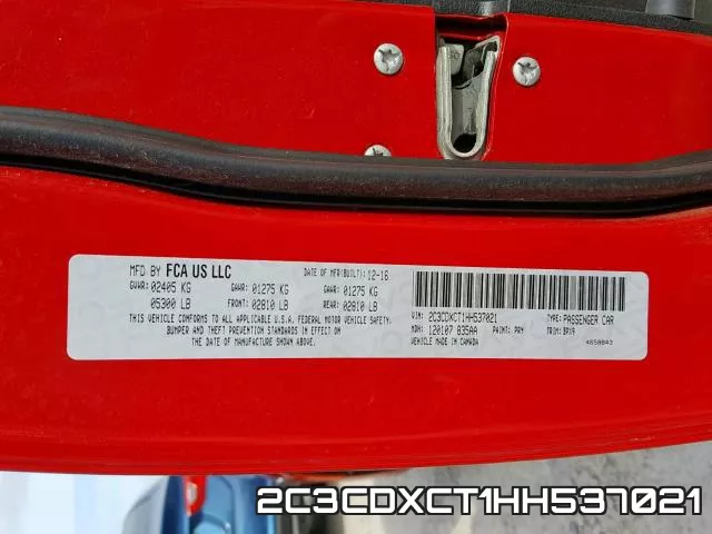 2C3CDXCT1HH537021 фото 2