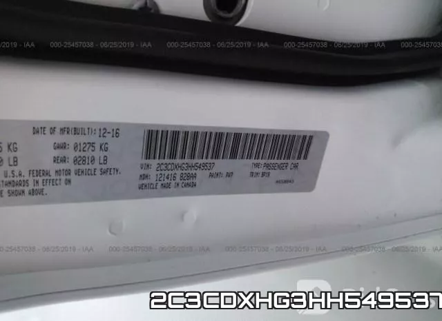 2C3CDXHG3HH549537 фото 10