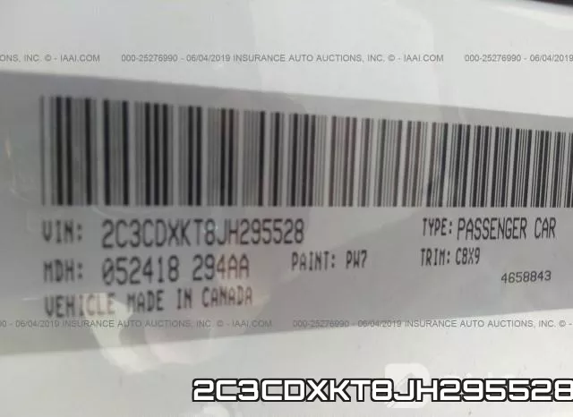 2C3CDXKT8JH295528 фото 10