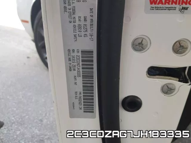 2C3CDZAG7JH183335 фото 2