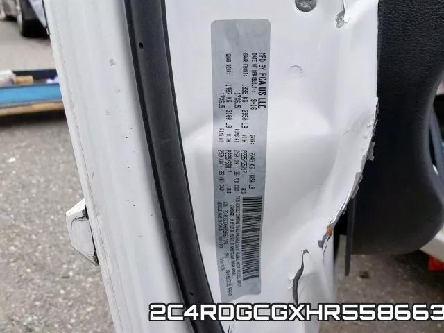 2C4RDGCGXHR558663 фото 2