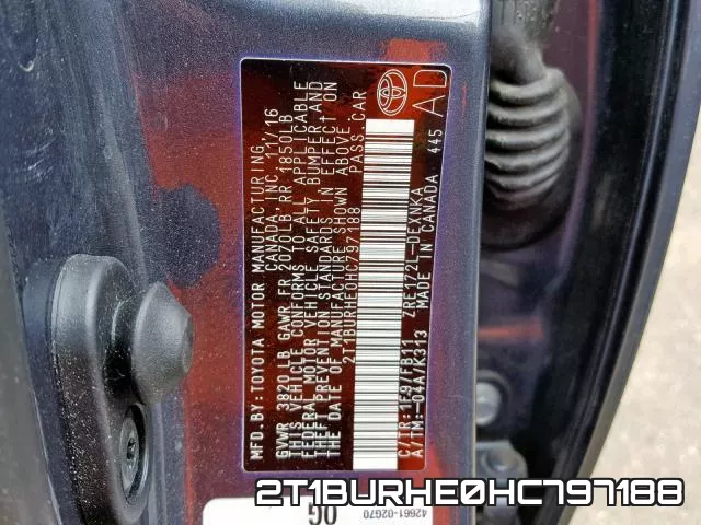 2T1BURHE0HC797188 фото 2