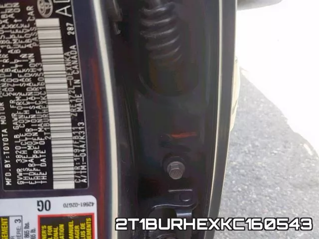 2T1BURHEXKC160543 фото 2