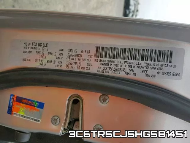 3C6TR5CJ5HG581451 фото 2
