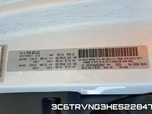3C6TRVNG3HE522847 фото 2