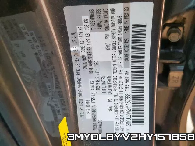 3MYDLBYV2HY157858 фото 2