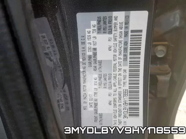 3MYDLBYV9HY178559 фото 2