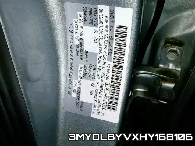 3MYDLBYVXHY168106 фото 2