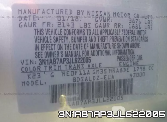 3N1AB7AP3JL622005 фото 10