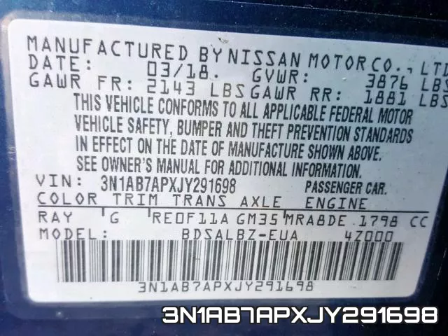 3N1AB7APXJY291698 фото 2