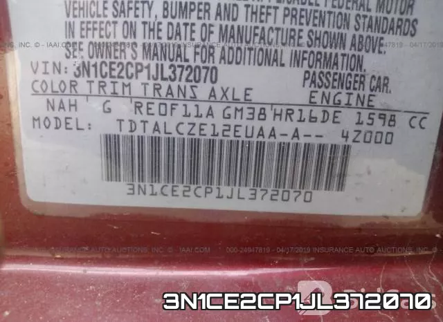3N1CE2CP1JL372070 фото 10