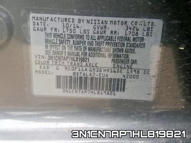 3N1CN7AP7HL819821 фото 2