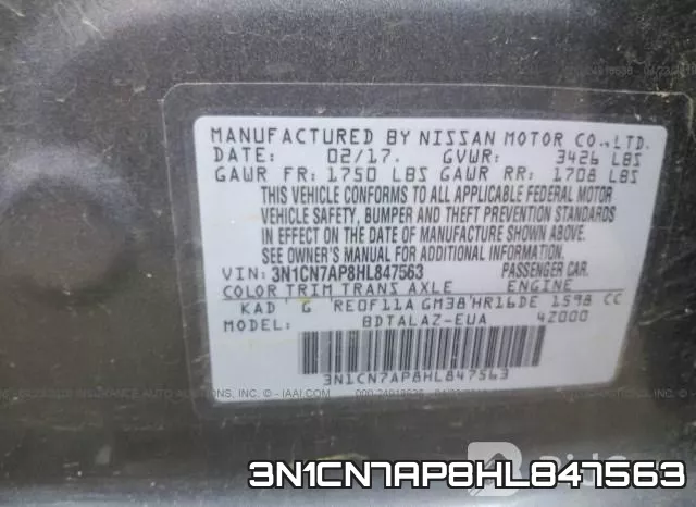 3N1CN7AP8HL847563 фото 10
