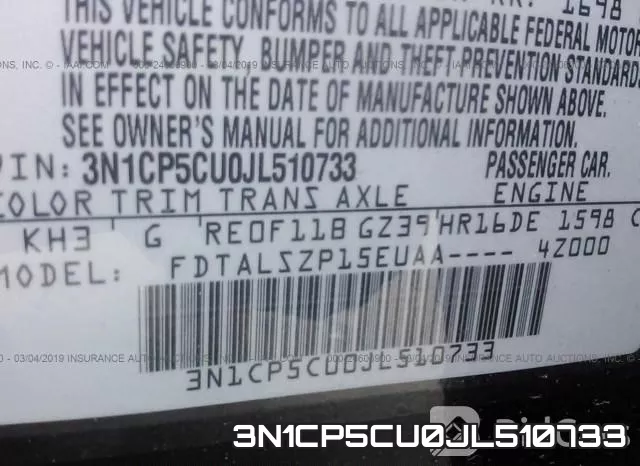 3N1CP5CU0JL510733 фото 10