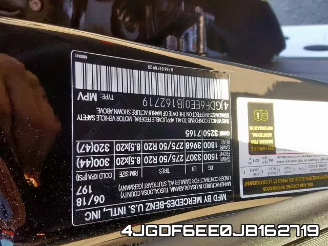 4JGDF6EE0JB162719 фото 2