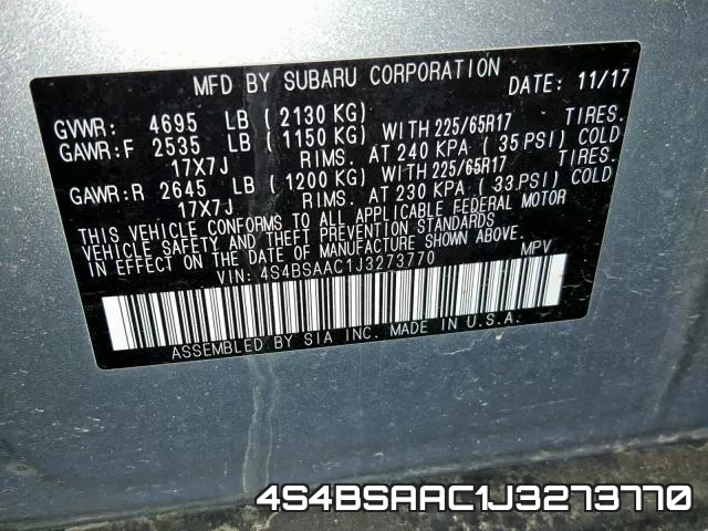 4S4BSAAC1J3273770 фото 2