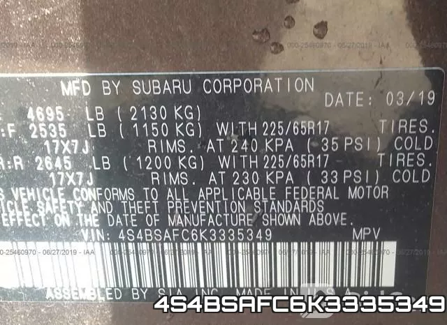 4S4BSAFC6K3335349 фото 10