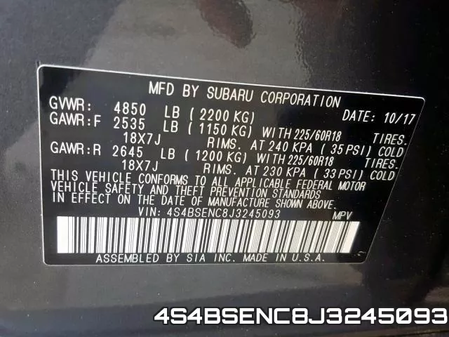 4S4BSENC8J3245093 фото 2