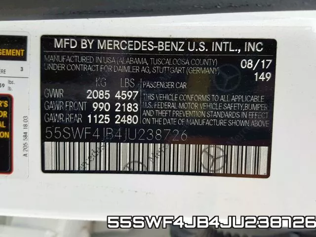 55SWF4JB4JU238726 фото 2