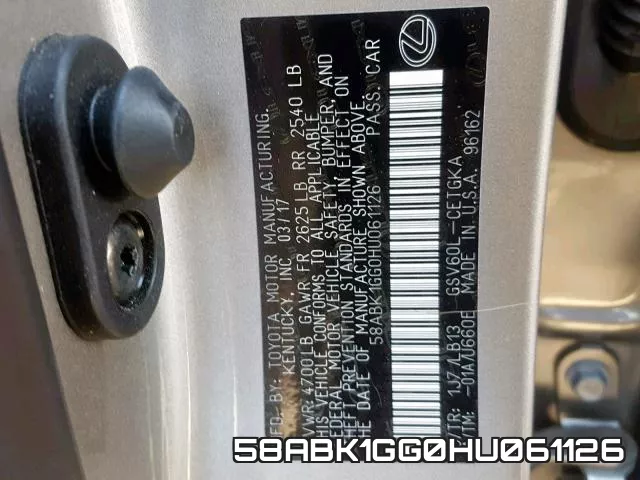 58ABK1GG0HU061126 фото 2