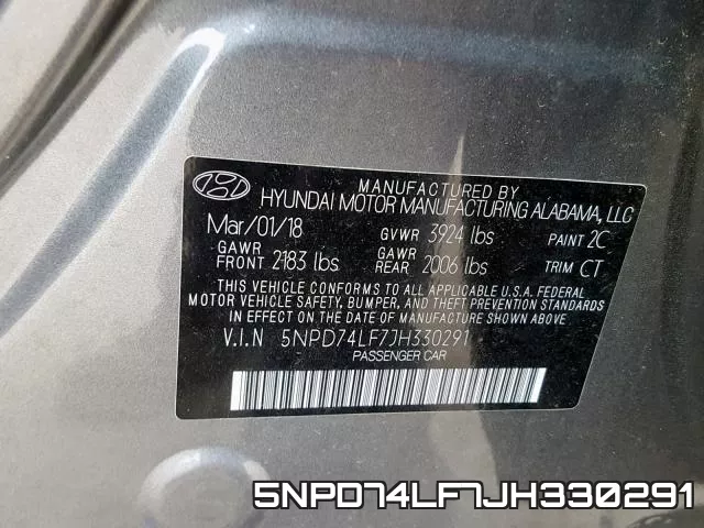 5NPD74LF7JH330291 фото 2