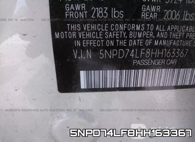 5NPD74LF8HH163367 фото 10