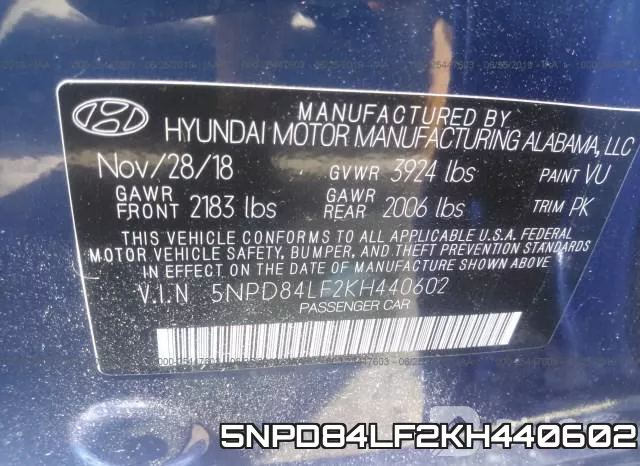5NPD84LF2KH440602 фото 10