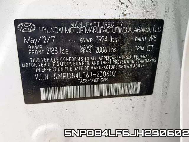 5NPD84LF6JH230602 фото 2