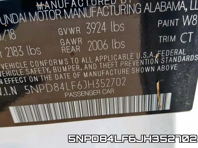 5NPD84LF6JH352702 фото 2