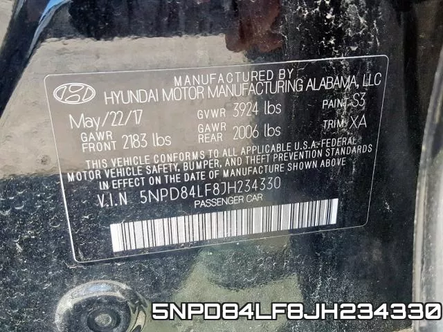 5NPD84LF8JH234330 фото 2
