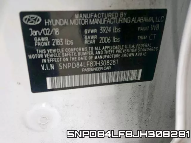 5NPD84LF8JH308281 фото 2