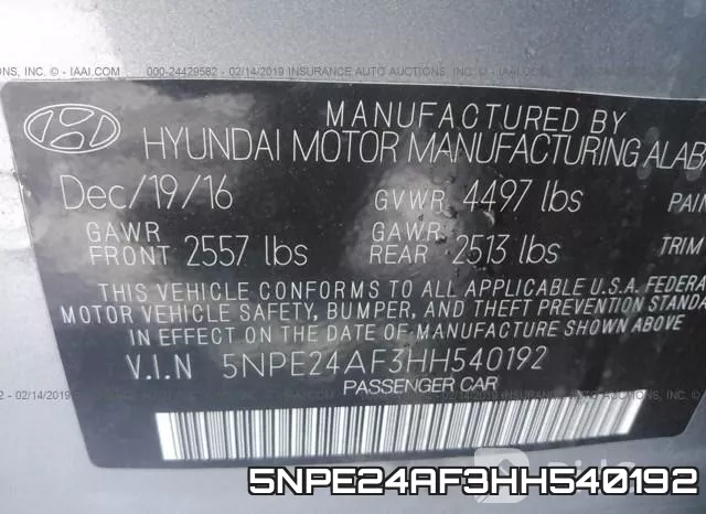 5NPE24AF3HH540192 фото 10