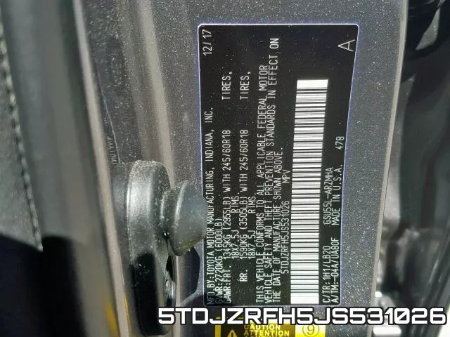 5TDJZRFH5JS531026 фото 2